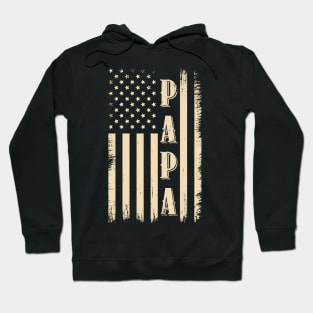 American Flag Us Papa Fathers Day Hoodie